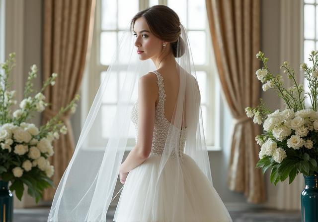 Elegant bridal portrait photography